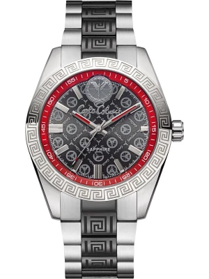 Foto van product Carlo Colucci Analoog horloge 'Dorigotti' grijs / antraciet / rood / zilver