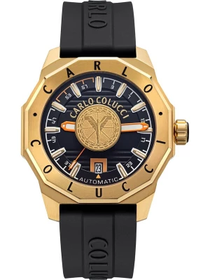 Foto van product Carlo Colucci Analoog horloge ' Drabbe ' goud / zwart
