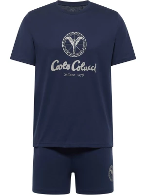 Foto van product Carlo Colucci Pyjama kort ' Ferremi ' navy / grijs