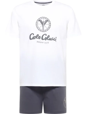 Foto van product Carlo Colucci Pyjama kort ' Ferreri ' grijs / wit
