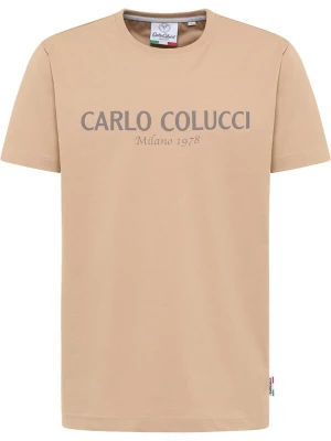 Foto van product Carlo Colucci Shirt donkerbeige / blauw