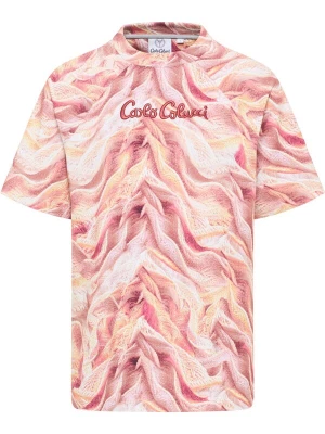 Foto van product Carlo Colucci Shirt 'Dorn' lichtbeige / oranje / pink / wit