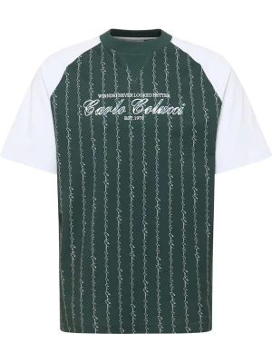 Foto van product Carlo Colucci Shirt 'Fara' mintgroen / donkergroen / wit