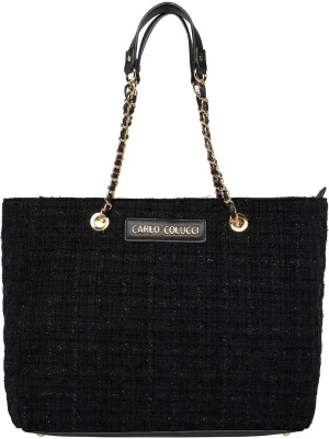 Foto van product Carlo Colucci Shopper 'Fallucca' zwart / zwart gemêleerd