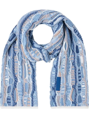 Foto van product Carlo Colucci Sjaal ' Di Rosa ' beige / blauw / wit