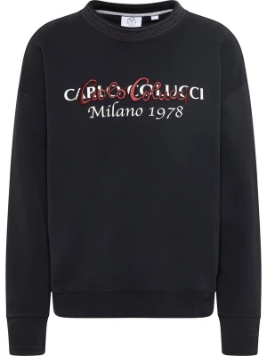 Foto van product Carlo Colucci Sweatshirt ' De Tomas ' bordeaux / zwart / wit