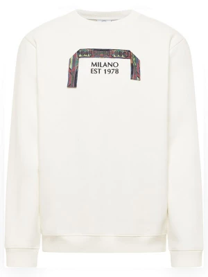 Foto van product Carlo Colucci Sweatshirt 'Erba' bruin / geel / rood / wit