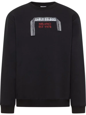 Foto van product Carlo Colucci Sweatshirt 'Erba' grijs / rood / zwart / wit