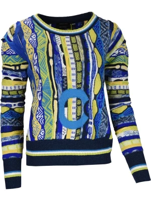 Foto van product Carlo Colucci Trui 'Cassara' blauw / geel / groen / wit