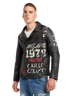 Foto van product Carlo Colucci Tussenjas 'Faccio' beige / rood / zwart