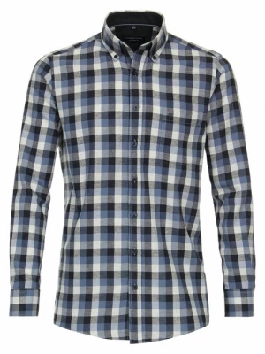 Foto van product CASAMODA Overhemd saffier / donkerblauw / zwart / wit