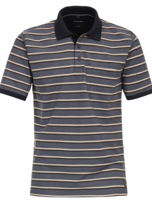Foto van product CASAMODA Shirt sand / navy / blauw gemêleerd / chocoladebruin