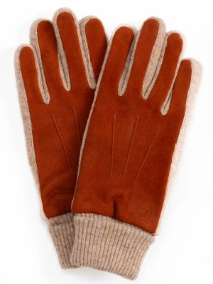Foto van product CASH-MERE.CH Vingerhandschoenen beige / bruin