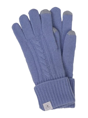 Foto van product CASH-MERE.CH Vingerhandschoenen lichtblauw / grijs