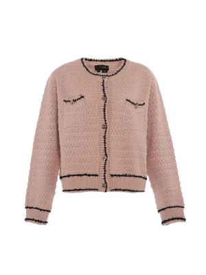Foto van product caspio Gebreid vest beige / zwart