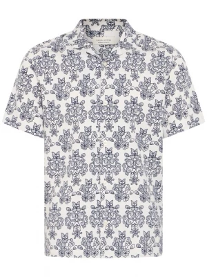 Foto van product Casual Friday Overhemd ' CFLindahl ' beige / crème / donkerblauw