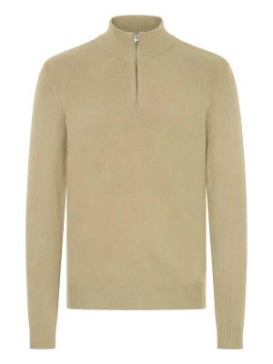 Foto van product Casual Friday Trui ' CFHEINE halfzip ' bruin