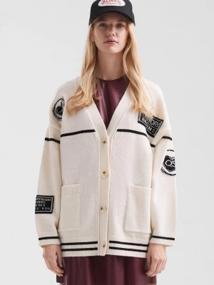 Foto van product Casual oversized vest met patches QS crème