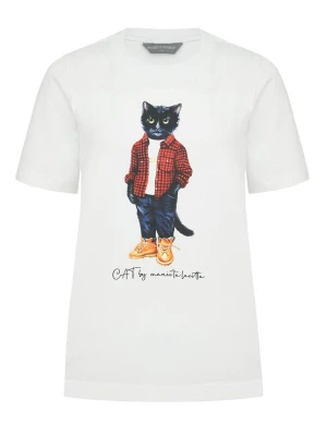Foto van product Cat e Lolette Shirt 'Country Cat' wit