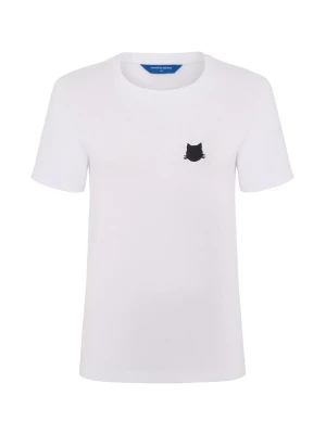 Foto van product Cat e Lolette Shirt 'Mini Meow Cat' wit