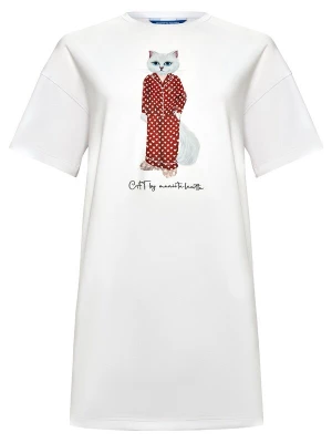 Foto van product Cat e Lolette Shirt 'Pajamas Cat' wit