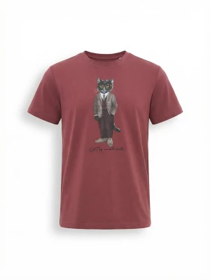 Foto van product Cat e Lolette Shirt 'Professor Cat' rood