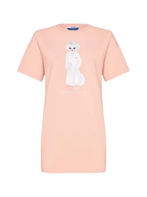 Foto van product Cat e Lolette Shirt 'Spa Cat' zalm roze