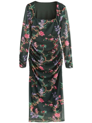 Foto van product Cath Kidston Jurk bruin / donkergroen / lichtlila / pink