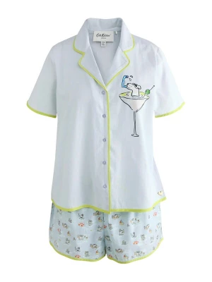 Foto van product Cath Kidston Korte pyjama 'Stanley Dog' pastelblauw / kiwi / zwart