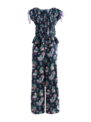 Foto van product Cath Kidston Shirt lichtblauw / groen / rosa / zwart