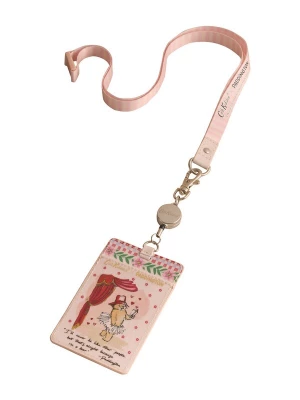 Foto van product Cath Kidston Sleutelhanger 'Paddington Blossom' pastelroze / rood / zwart / wit