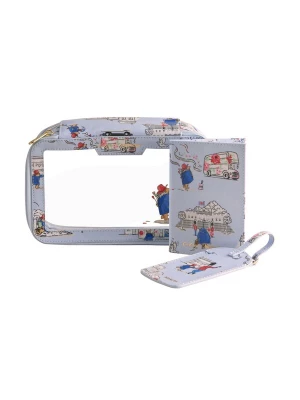 Foto van product Cath Kidston Toilettas 'Paddington London' blauw / lichtblauw / rood / transparant