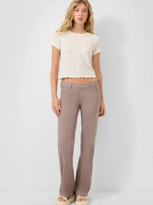 Foto van product Catie jeans / Slim Fit / Halfhoog / Wijde pijpen QS bruin