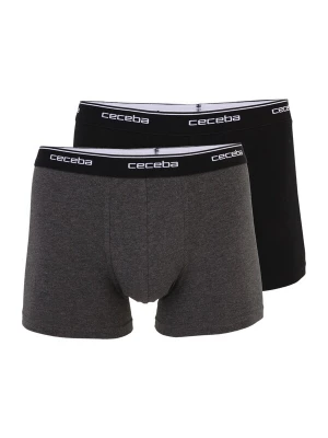 Foto van product CECEBA Boxershorts grijs gemêleerd / zwart / wit