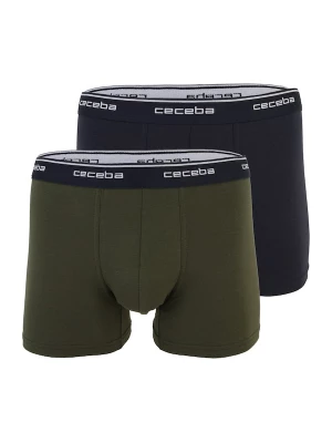 Foto van product CECEBA Boxershorts olijfgroen / zwart / offwhite