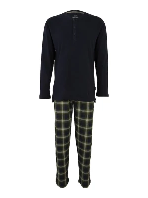 Foto van product CECEBA Pyjama lang donkerblauw / olijfgroen / wit