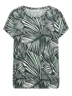 Foto van product CECIL Shirt groen / wit