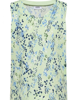 Foto van product CECIL Top navy / olijfgroen / lichtgroen / wit