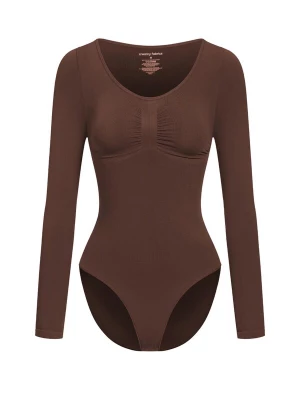 Foto van product cfab Shapingbody 'Bodysuit Sculpting Shapewear Longsleeve mit Slip' bruin