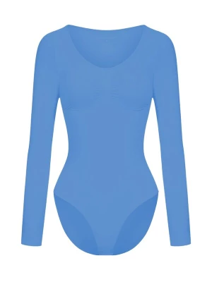 Foto van product cfab Shapingbody 'Bodysuit Sculpting Shapewear Longsleeve mit Slip' cyaan blauw