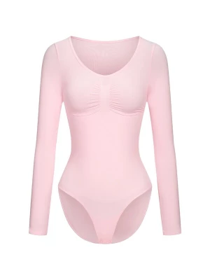 Foto van product cfab Shapingbody 'Bodysuit Sculpting Shapewear Longsleeve mit Slip' pastelroze