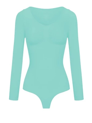 Foto van product cfab Shapingbody 'Bodysuit Sculpting Shapewear Longsleeve mit String' mintgroen