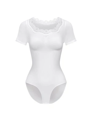 Foto van product cfab Shapingbody 'Lace T-Shirt Bodysuit Sculpting Shapewear with slip' wit