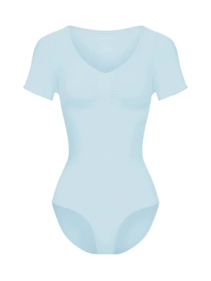 Foto van product cfab Shapingbody 'T-Shirt Bodysuit Sculpting Shapewear mit Slip' pastelblauw