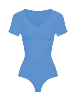 Foto van product cfab Shapingbody 'T-Shirt Bodysuit Sculpting Shapewear mit String' cyaan blauw