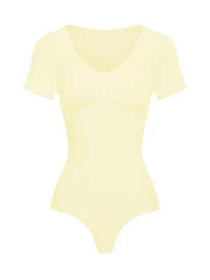 Foto van product cfab Shapingbody 'T-Shirt Bodysuit Sculpting Shapewear mit String' lichtgeel