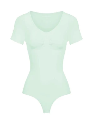 Foto van product cfab Shapingbody 'T-Shirt Bodysuit Sculpting Shapewear mit String' lichtgroen