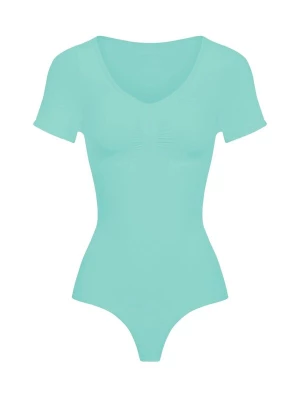 Foto van product cfab Shapingbody 'T-Shirt Bodysuit Sculpting Shapewear mit String' mintgroen