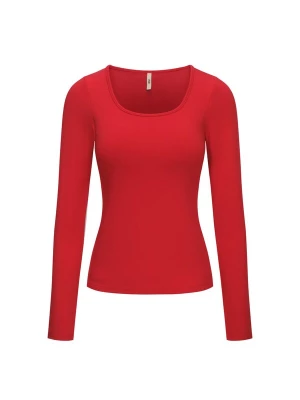 Foto van product cfab Top 'Cotton Long Sleeve mit integriertem Wireless Bra' rood