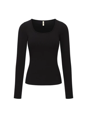 Foto van product cfab Top 'Cotton Long Sleeve mit integriertem Wireless Bra' zwart